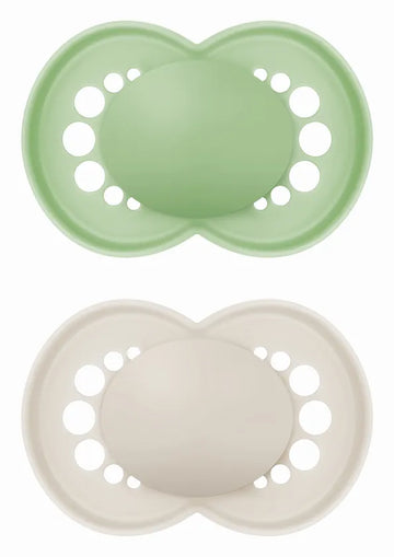 MAM Πιπίλες Μωρού Original Σιλικόνης 6-16 Μηνών Ουδέτερες Χρώματα